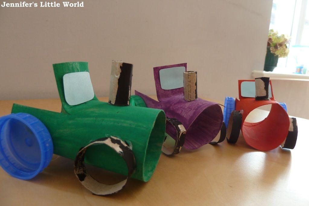 cardboard tube tractors