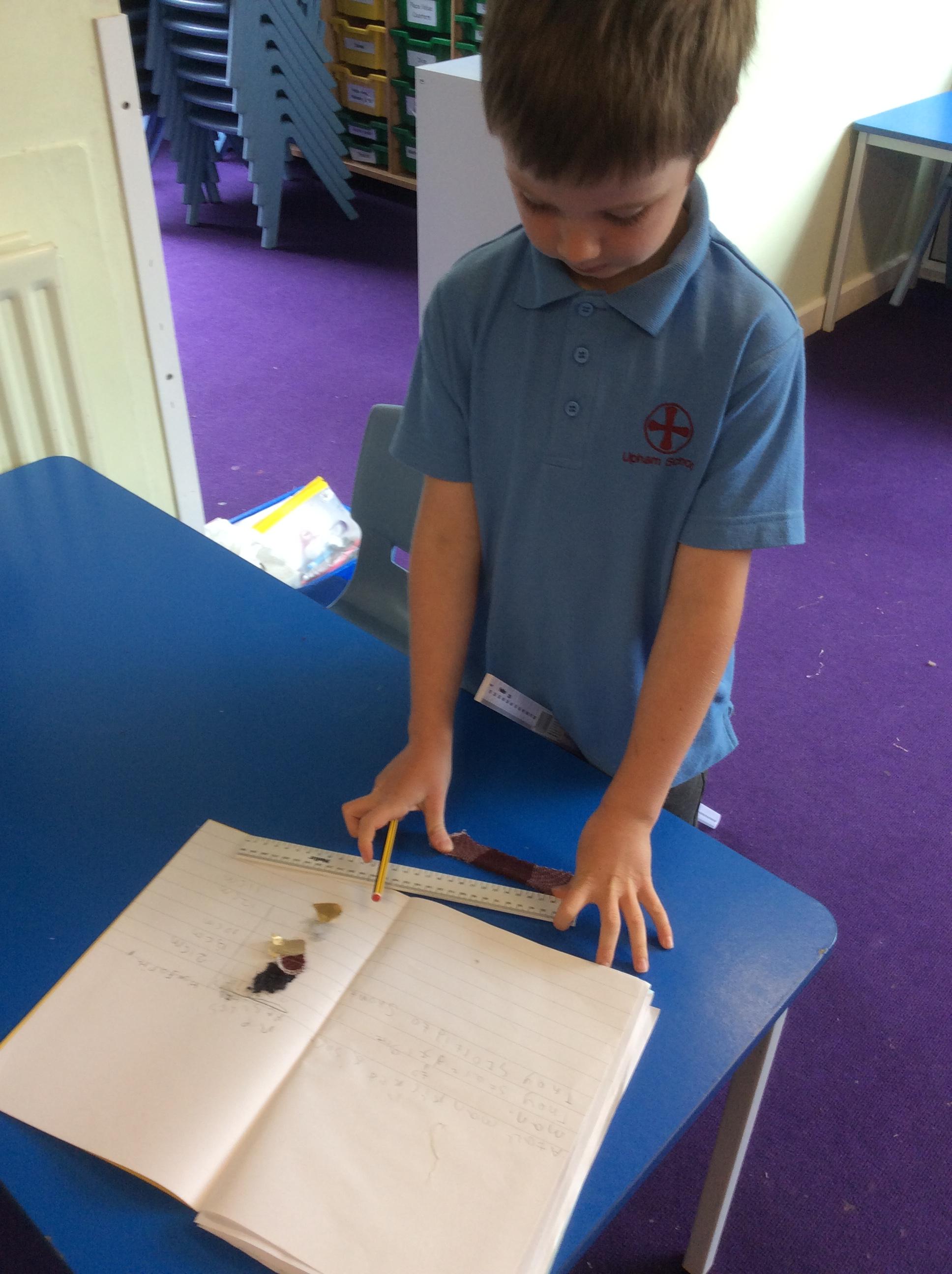Rufus carrying out science test